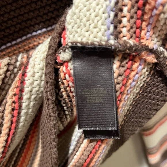 Vintage Multicolor Striped Mockneck Sweater - Picture 4 of 4